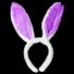 Bandă pentru fete cu urechi de iepure violet