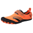 Barefoot topánky na suchý zips oranžová
