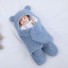 Bärenmütze für Babys blau