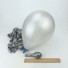 Barevné dekorační balonky - 10 kusů stříbrná