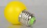 Barevné LED žárovky E27 1/3/5 W J769 žlutá