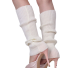 Barevné návleky na nohy bílá