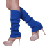 Barevné návleky na nohy modrá