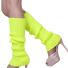 Barevné návleky na nohy neonová žlutá