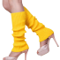 Barevné návleky na nohy žlutá