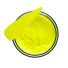 Barevný akrylový pudr na nehty Akrylový prášek na nehty Neonové barvy 28 g žlutá