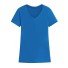 Basic-T-Shirt für Damen mit kurzen Ärmeln blau