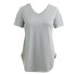 Basic-Top für Damen grau