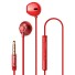 Basová sluchátka s mikrofonem K2045 červená