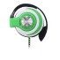 Basszus fülhallgató 3,5 mm -es jack A2679 zöld