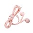 Basszus fülhallgató 3,5 mm-es jack rózsaszín