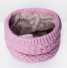 Batic pentru gat din lana pentru copii J3288 roz deschis