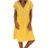 Bavlnené letné šaty žltá