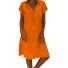 Bawełniana letnia sukienka pomarańczowy