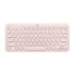 Bezdrôtová bluetooth klávesnica K301 ružová