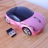 Bezdrôtová myš Auto ružová
