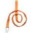 Bezpečnostné lano s karabínou na pádlo oranžová