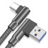 Biegbares USB-/USB-C-Kabel K534 dunkelgrau