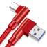 Biegbares USB-/USB-C-Kabel K534 rot