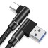 Biegbares USB-/USB-C-Kabel K534 schwarz