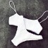 Bikin tricotat pentru femei stil brazilian J3266 alb