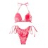 Bikini damskie P1221 ciemny róż