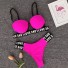 Bikini damskie P687 ciemny róż