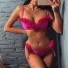 Bikini damskie P828 ciemny róż