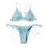 Bikini de damă P1220 albastru deschis