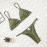 Bikini de damă P246 verde armată