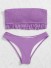 Bikini de damă P371 violet deschis