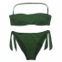 Bikini de damă P418 verde inchis