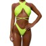 Bikini de damă P419 verde neon