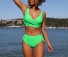 Bikini de damă P585 verde neon