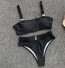 Bikini de damă P619 negru