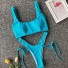 Bikini de damă P621 albastru deschis