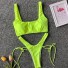 Bikini de damă P621 verde neon