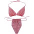 Bikini de damă P632 burgundy