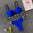 Bikini de damă P687 albastru