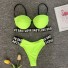 Bikini de damă P687 verde neon