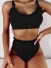 Bikini de damă P713 negru