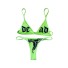 Bikini de damă P774 verde neon