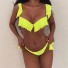 Bikini de damă P829 galben neon