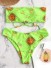 Bikini de damă P921 verde neon