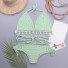 Bikini tricotat pentru femei P788 verde deschis