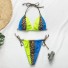 Bikini w panterkę damskie P445 4