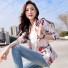 Blazer floral de damă A3070 roz