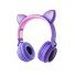 Bluetooth fejhallgató fülekkel K1757 lila