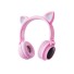 Bluetooth fejhallgató fülekkel K1757 rózsaszín