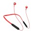 Bluetooth nyakpántos fejhallgató K1876 piros
